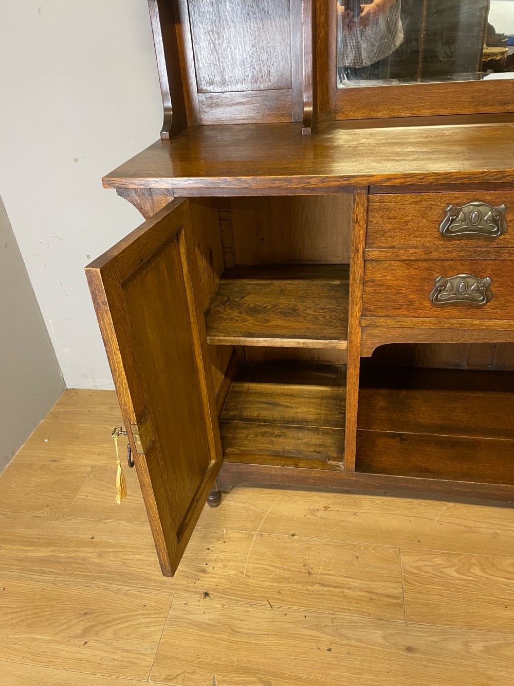 Oak Arts and crafts sideboard in the style of Liberty View VIII