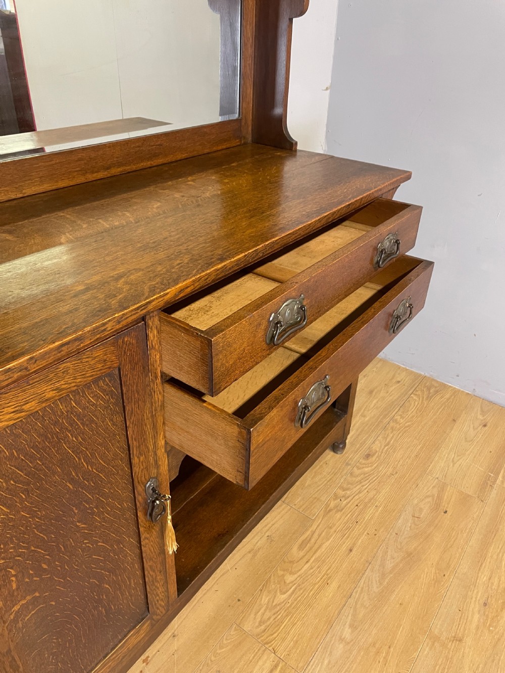 Oak Arts and crafts sideboard in the style of Liberty View XII