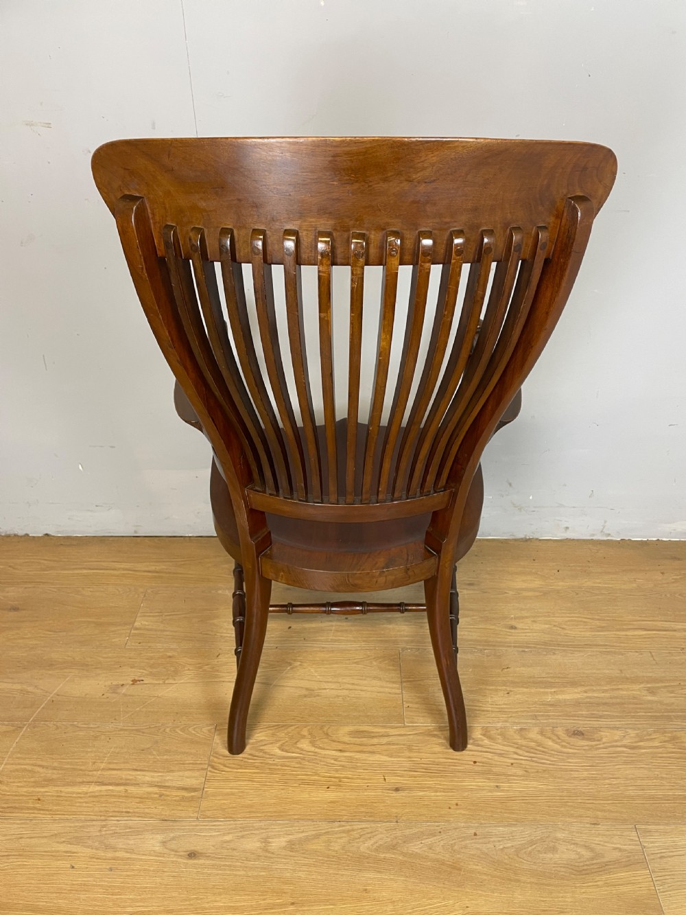 Arts and crafts walnut armchair in the manner of Godwin  View VII