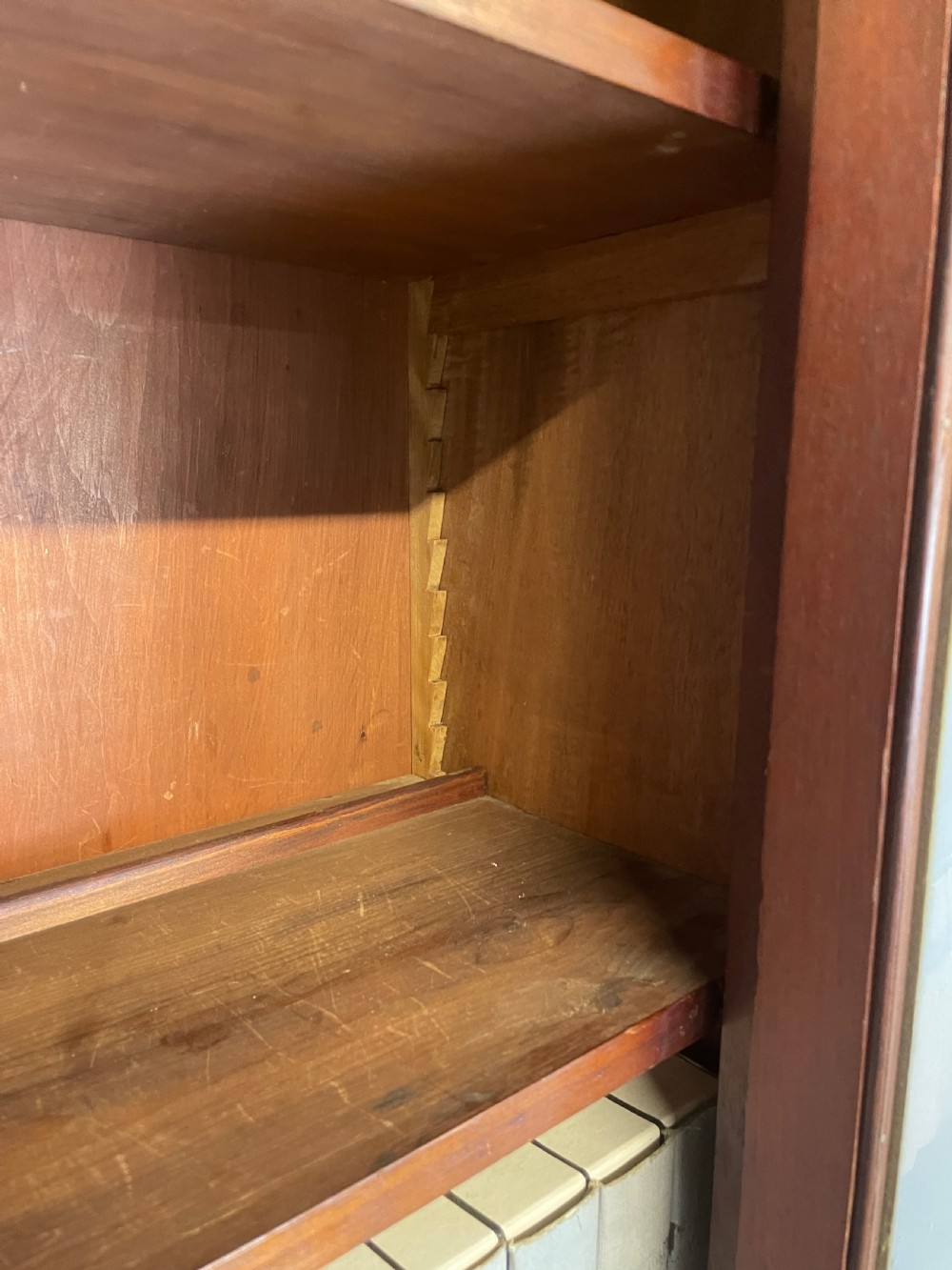 C19TH mahogany library bookcase over cupboard circa 1870 View XI