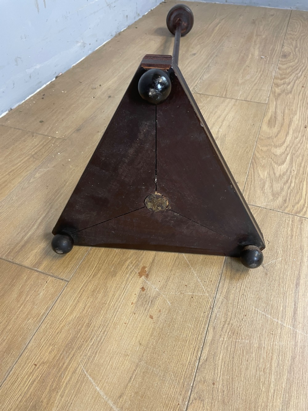 Regency mahogany wig stand on tripartite base  View IX