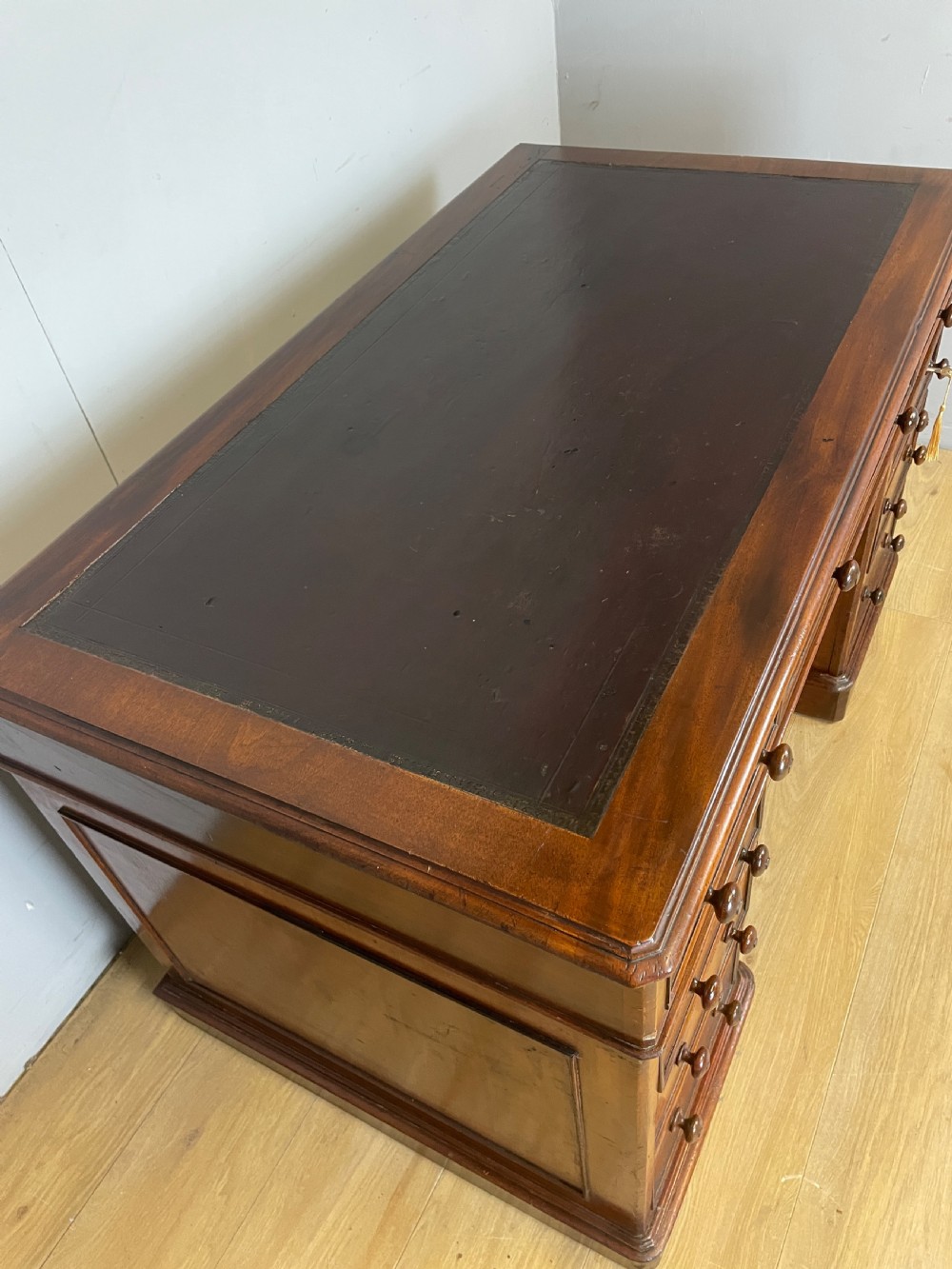 Victorian mahogany three part desk View III