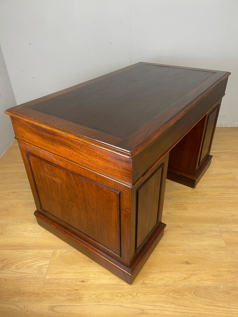 Victorian mahogany three part desk View XI