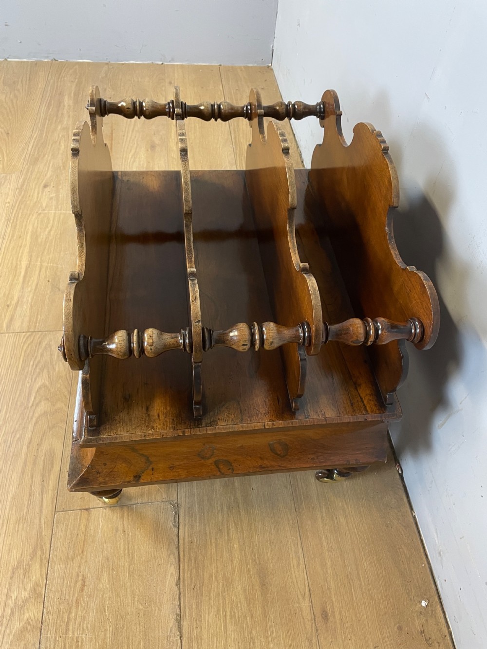 C19TH rosewood Canterbury on turned legs  View VI