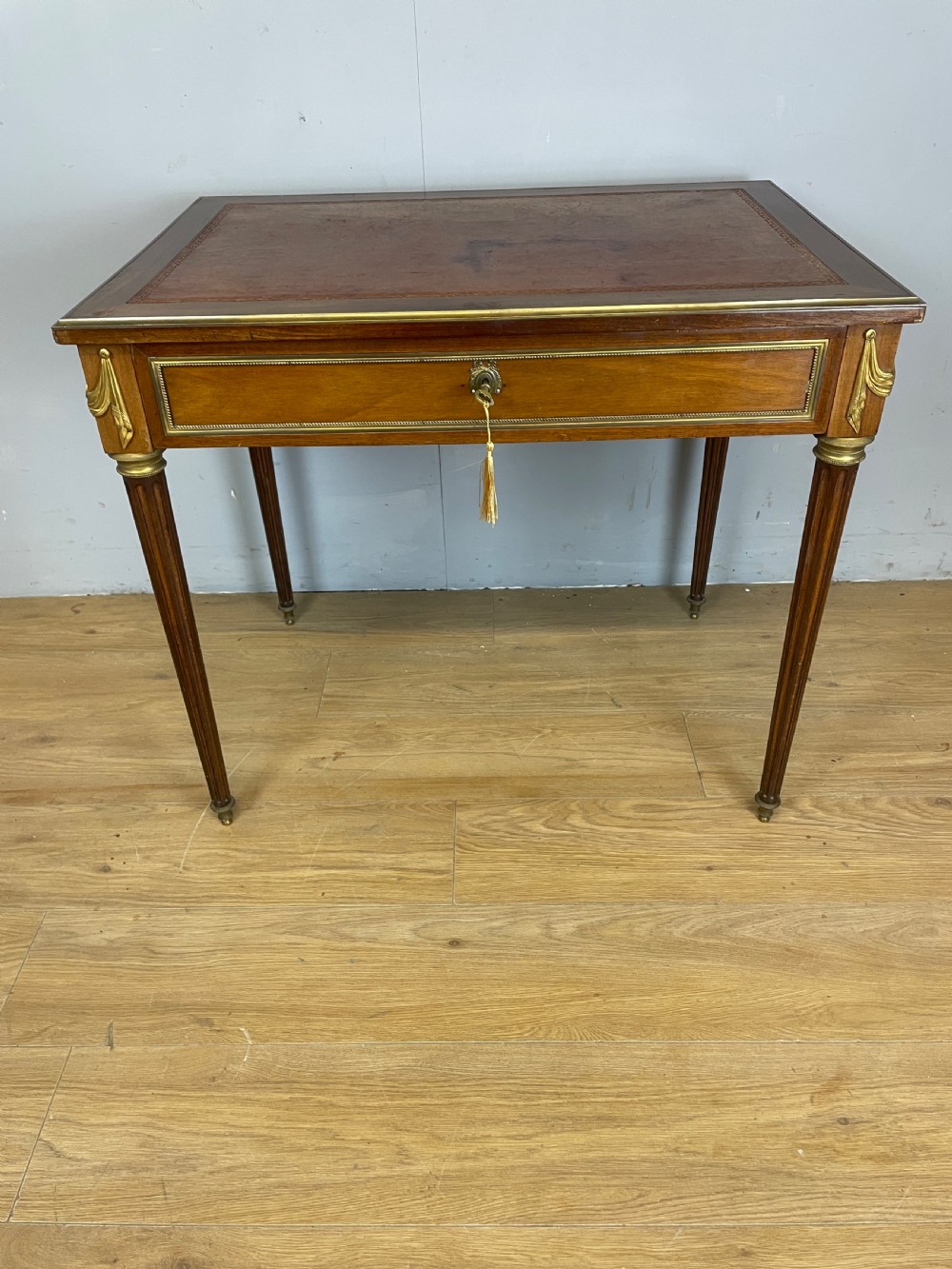 French brass and ormolu mounted writing table circa 1920 