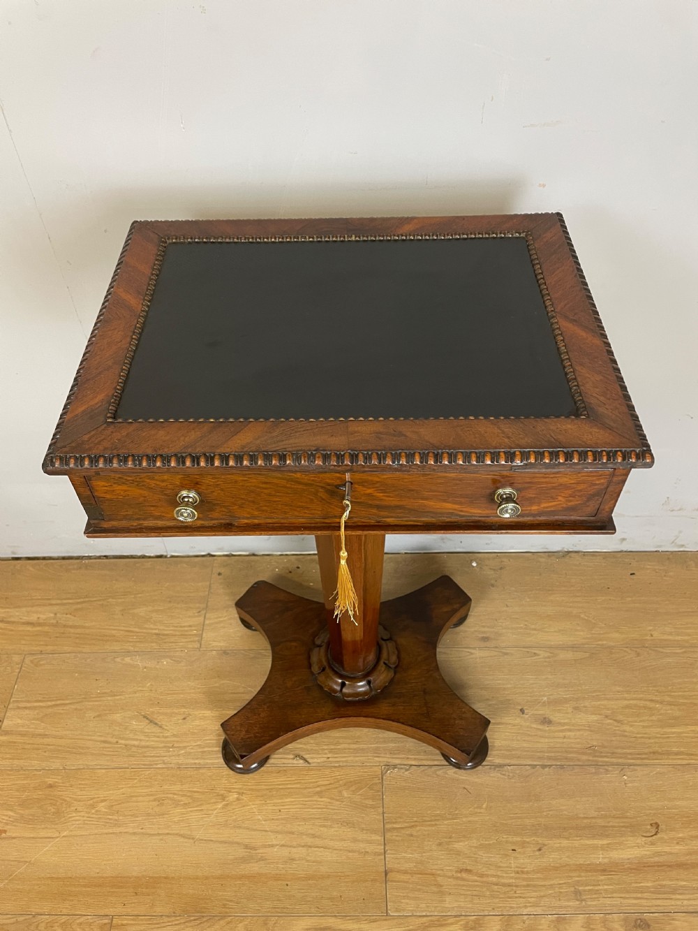 Late Regency rosewood pedestal table  View III