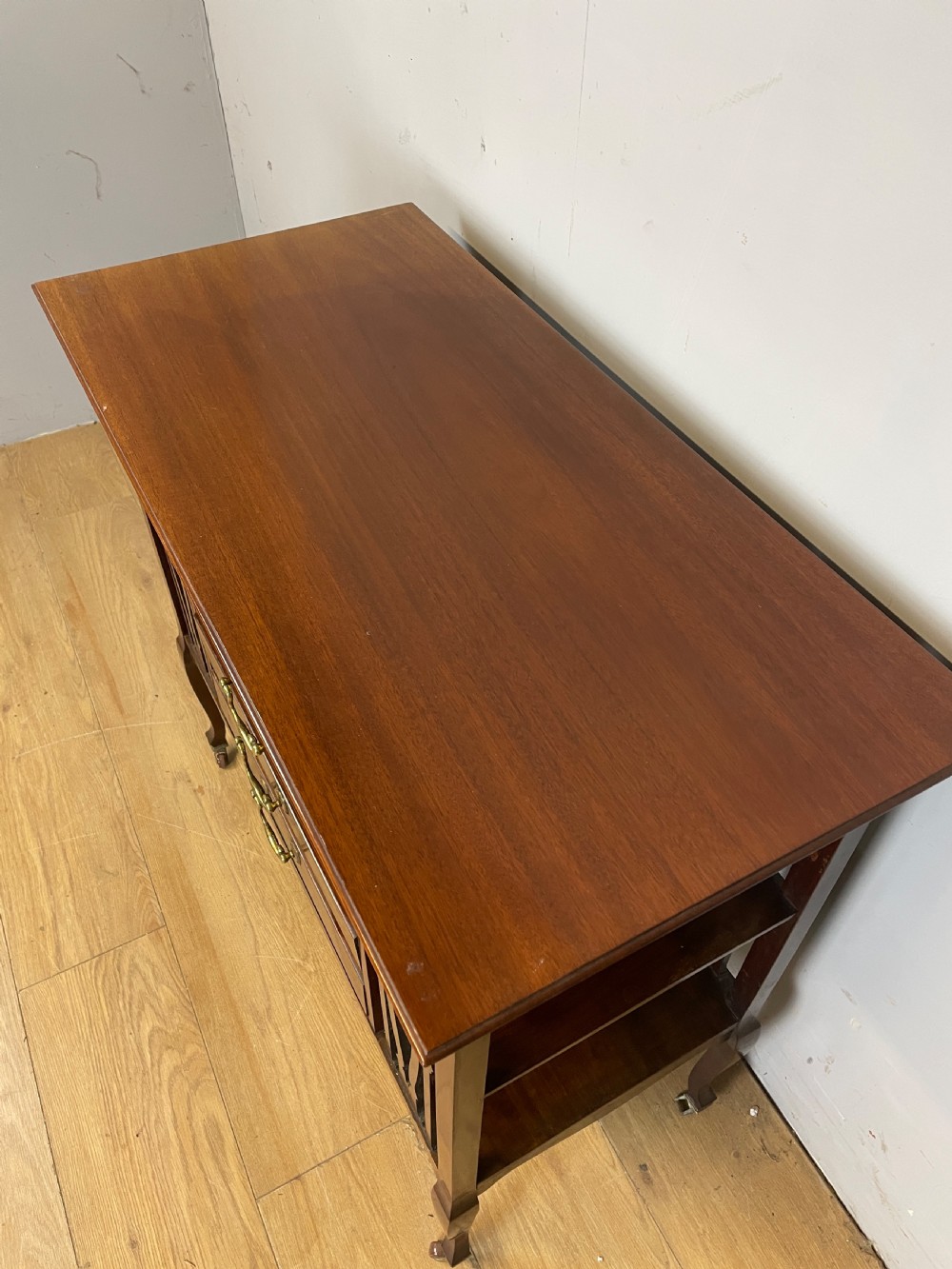 Victorian mahogany music cabinet  View III