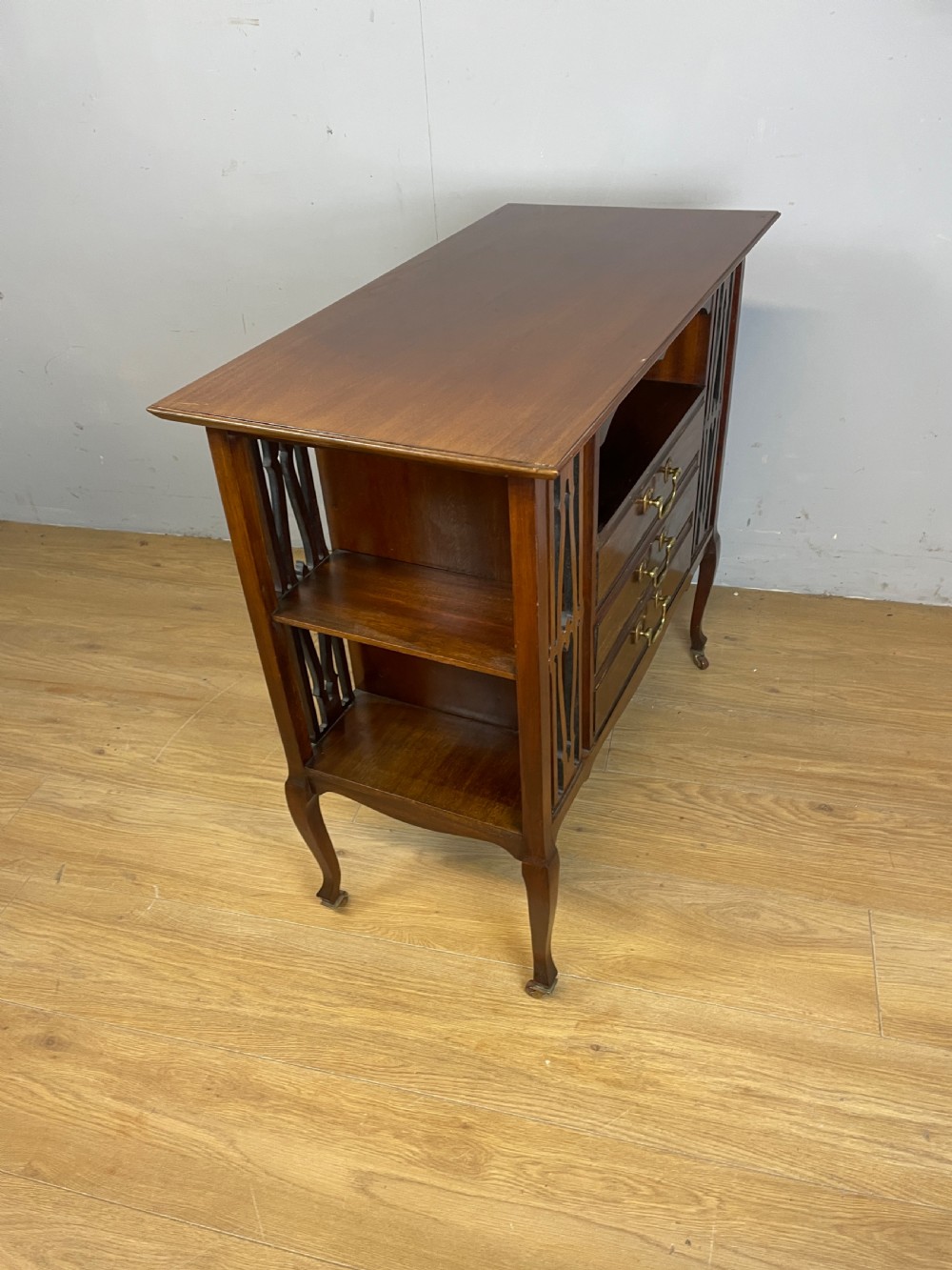 Victorian mahogany music cabinet  View V