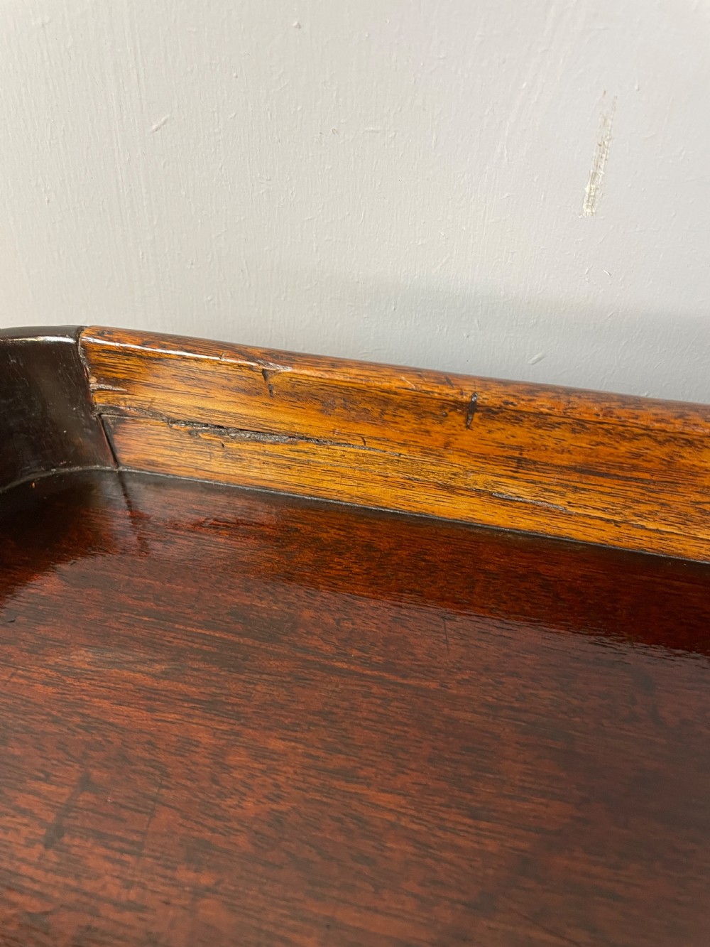 Georgian tambour fronted mahogany tray topped cabinet  View VIII