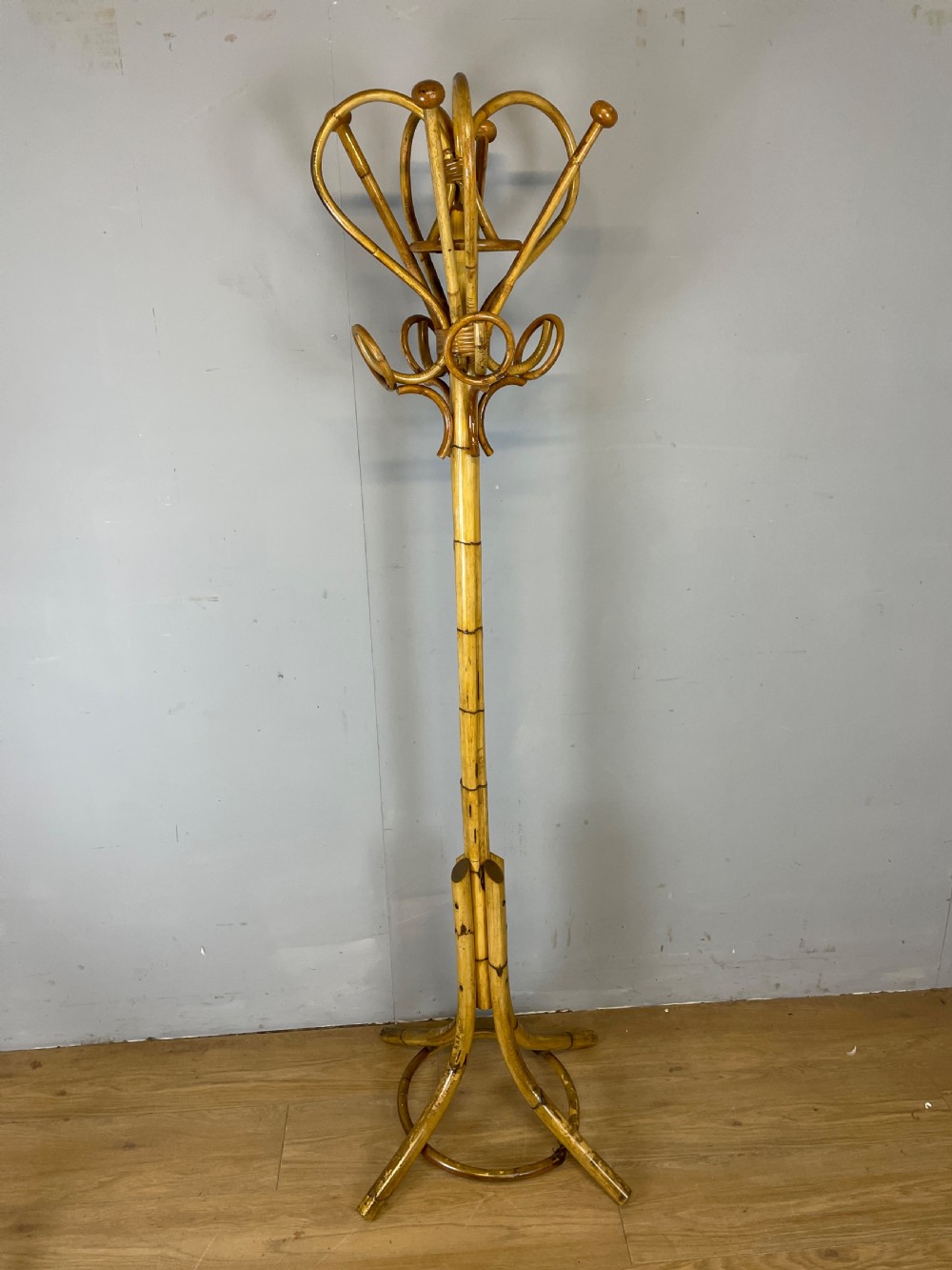 A rare bamboo hat and coat  stand circa 1920