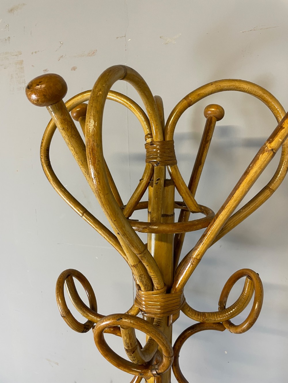 A rare bamboo hat and coat  stand circa 1920 View III