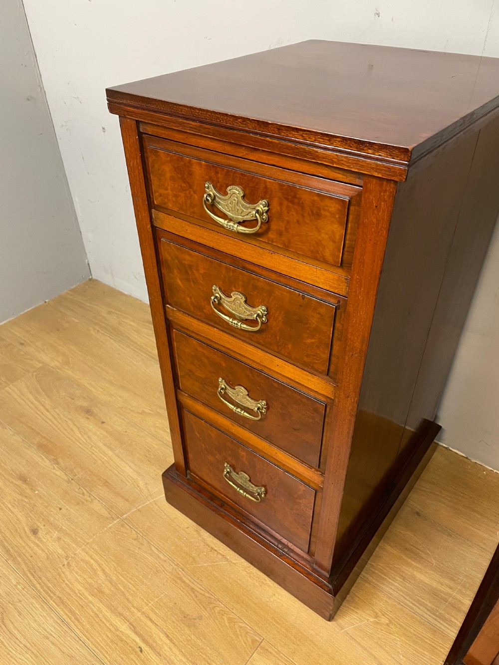 Antique pair of walnut bedside cabinets circa 1880 View VIII