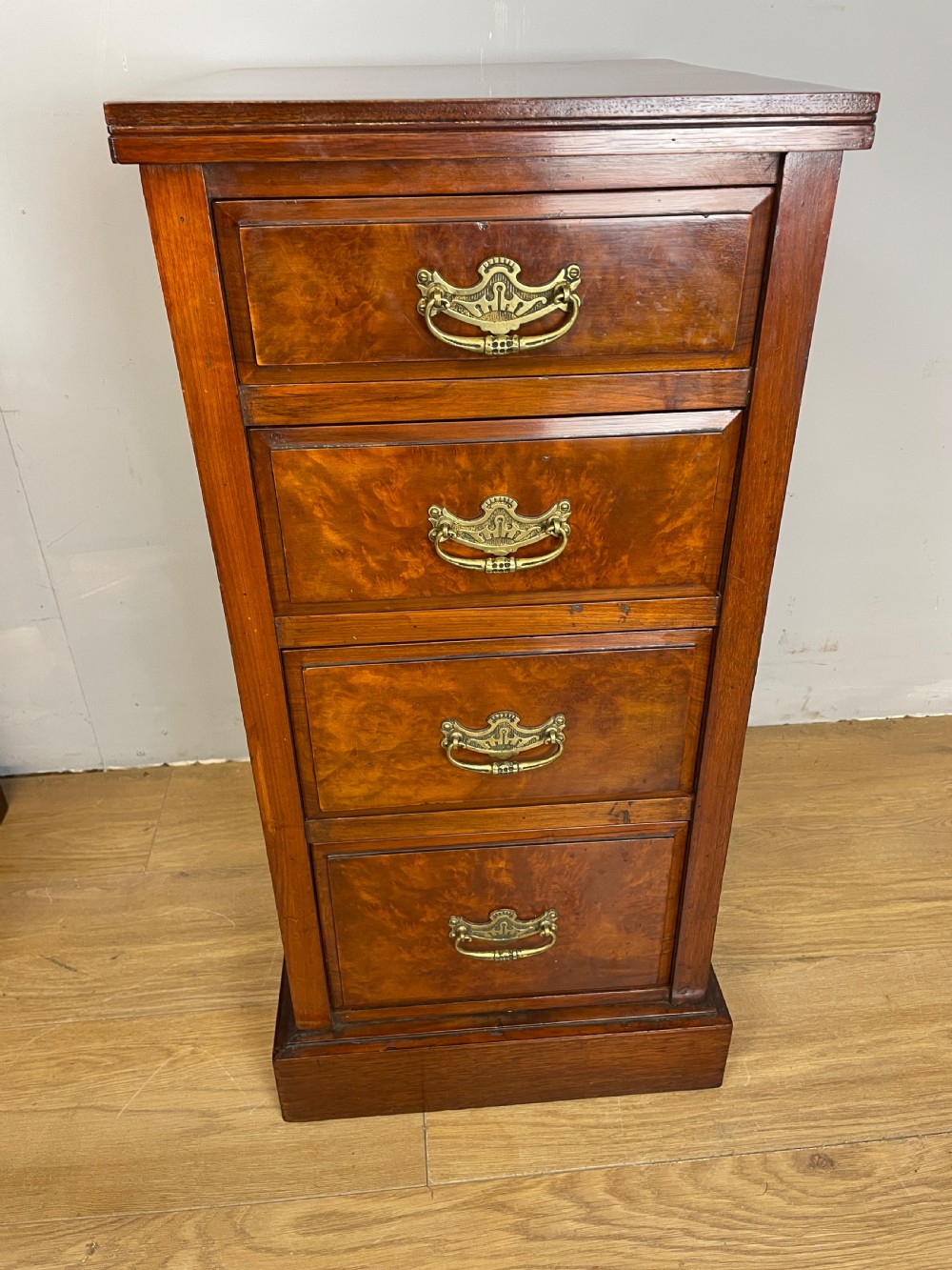 Antique pair of walnut bedside cabinets circa 1880 View XII