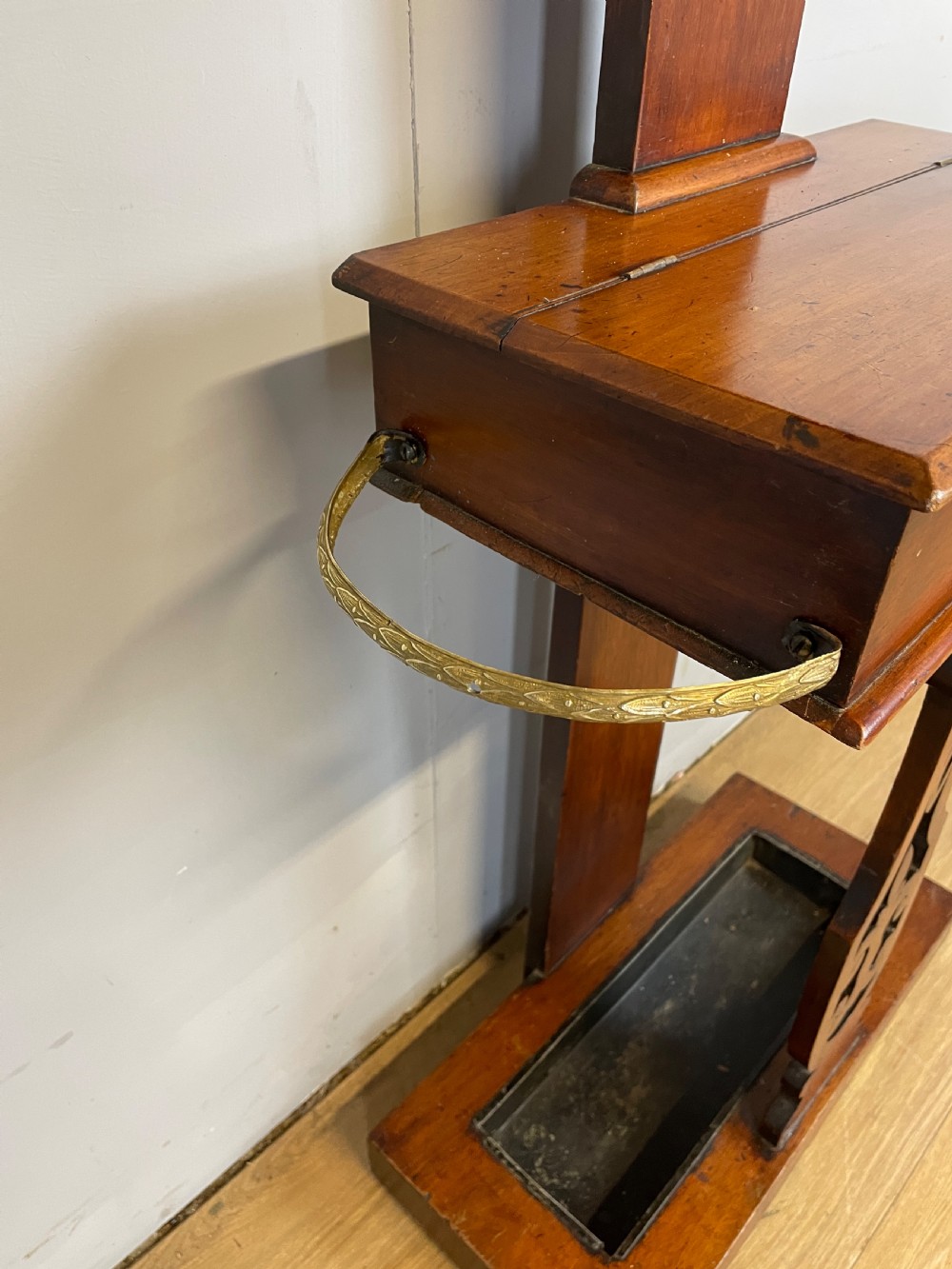 Antique Victorian mahogany hall stand  View VII