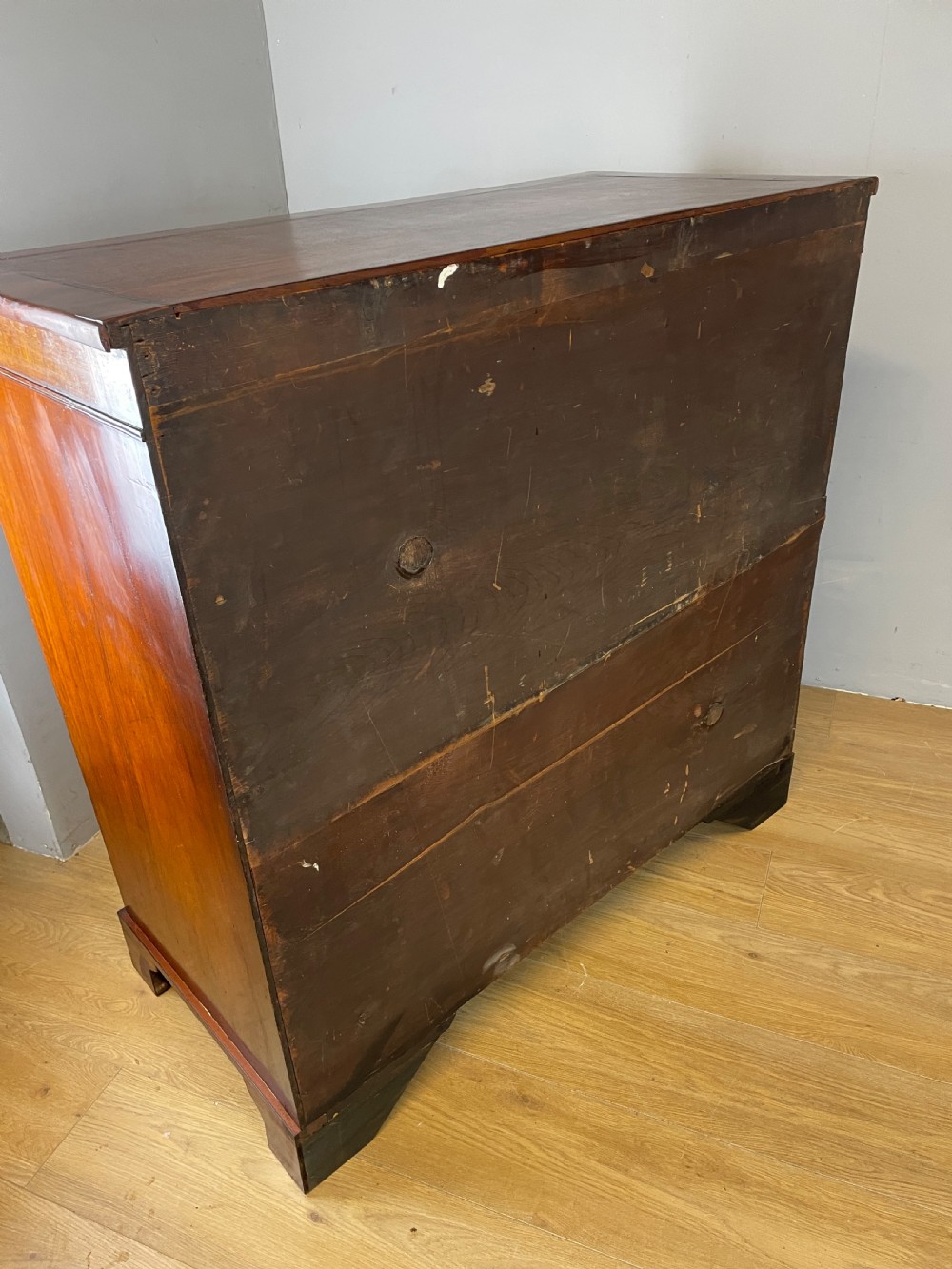 Georgian four height mahogany chest of drawers  View XI
