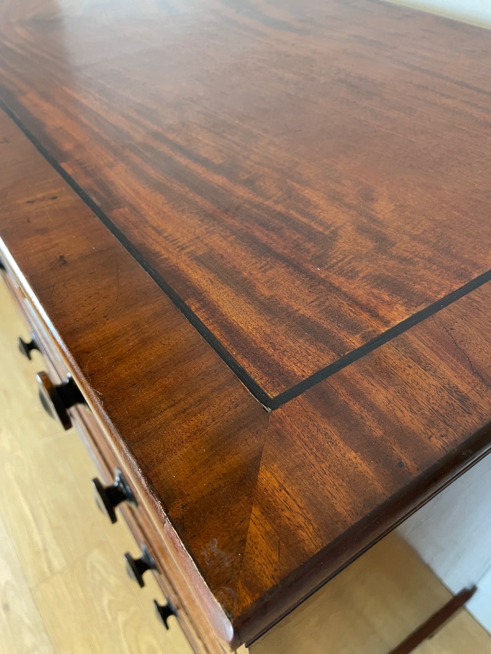 Georgian four height mahogany chest of drawers  View XIII