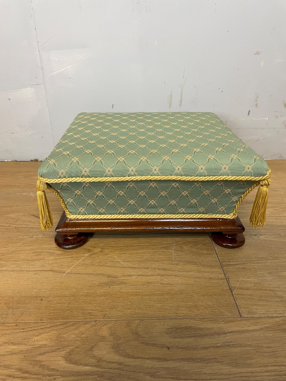 C19TH mahogany footstool circa 1870  View II