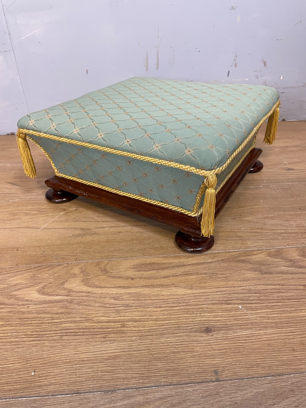 C19TH mahogany footstool circa 1870  View III
