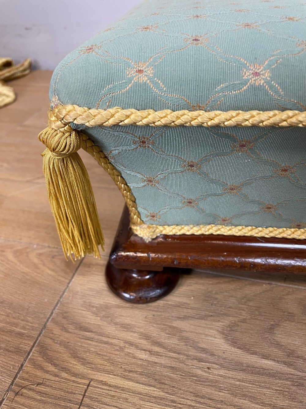 C19TH mahogany footstool circa 1870  View V