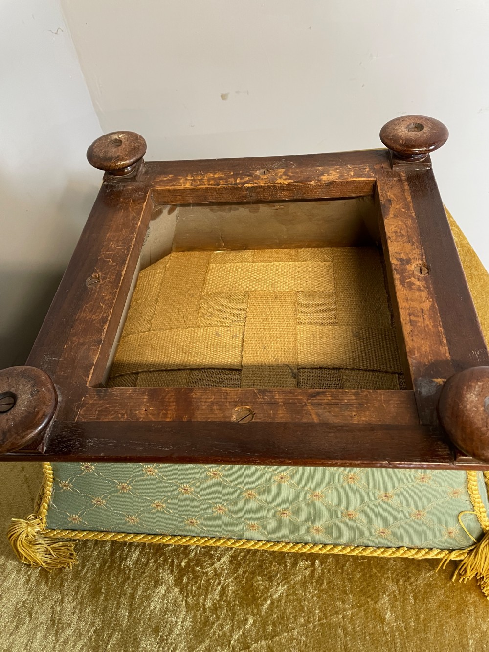 C19TH mahogany footstool circa 1870  View VIII