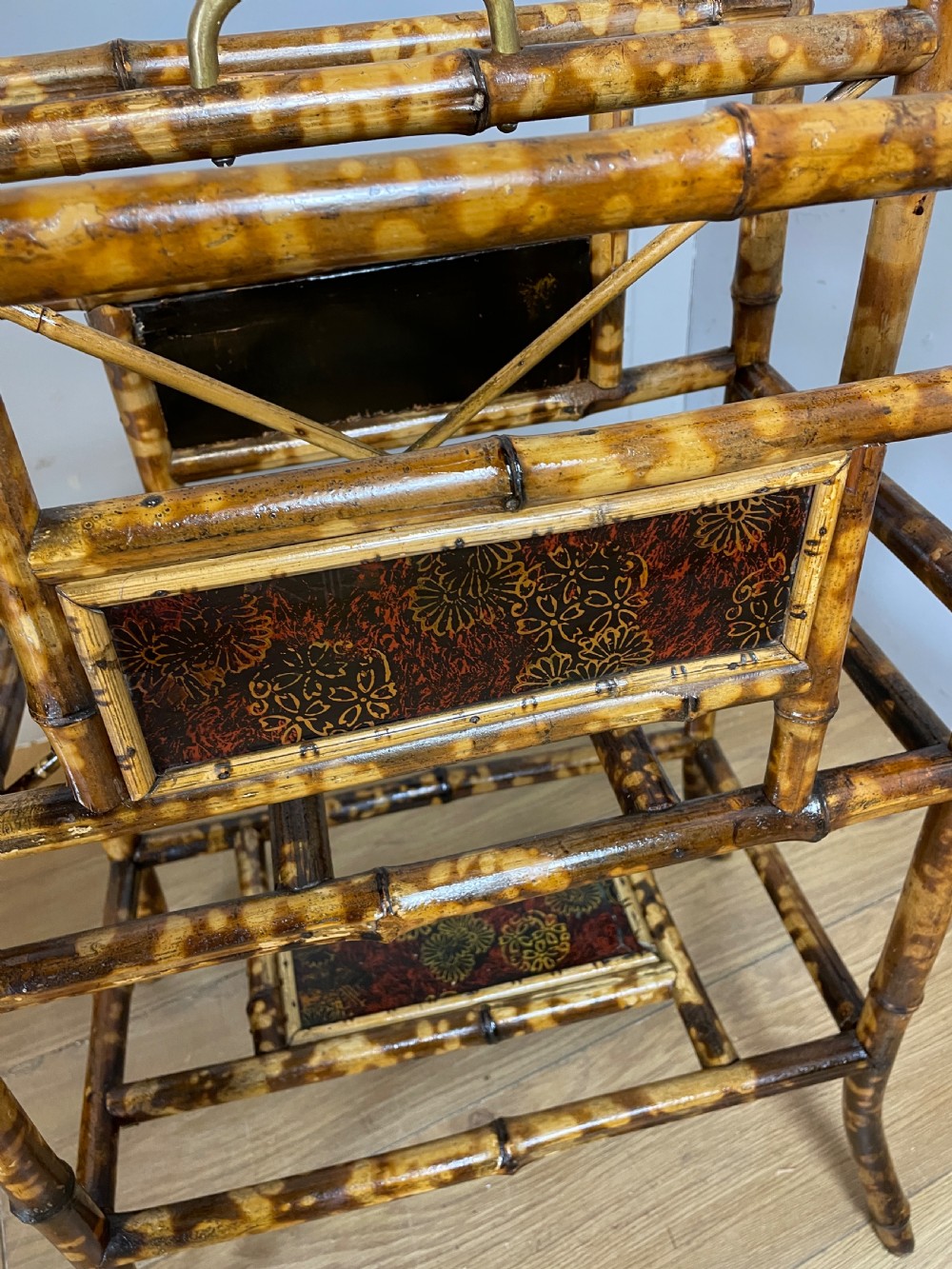 Nineteenth century bamboo magazine rack  View VI