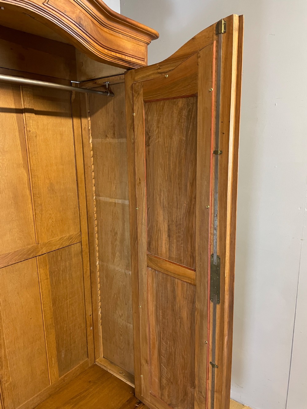 C19TH French walnut armoire on turned feet  View VIII