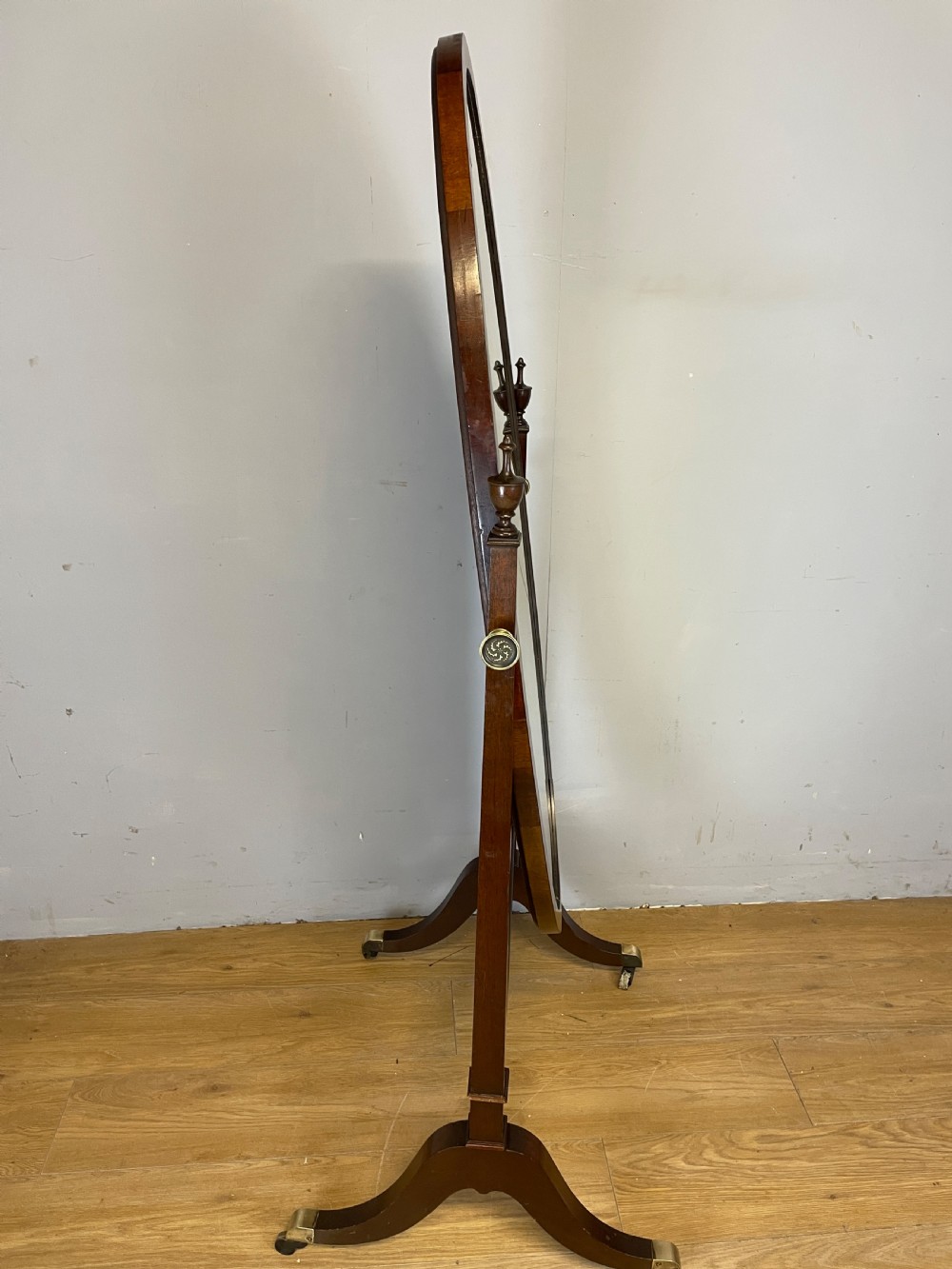 C19TH mahogany cheval mirror  View VII