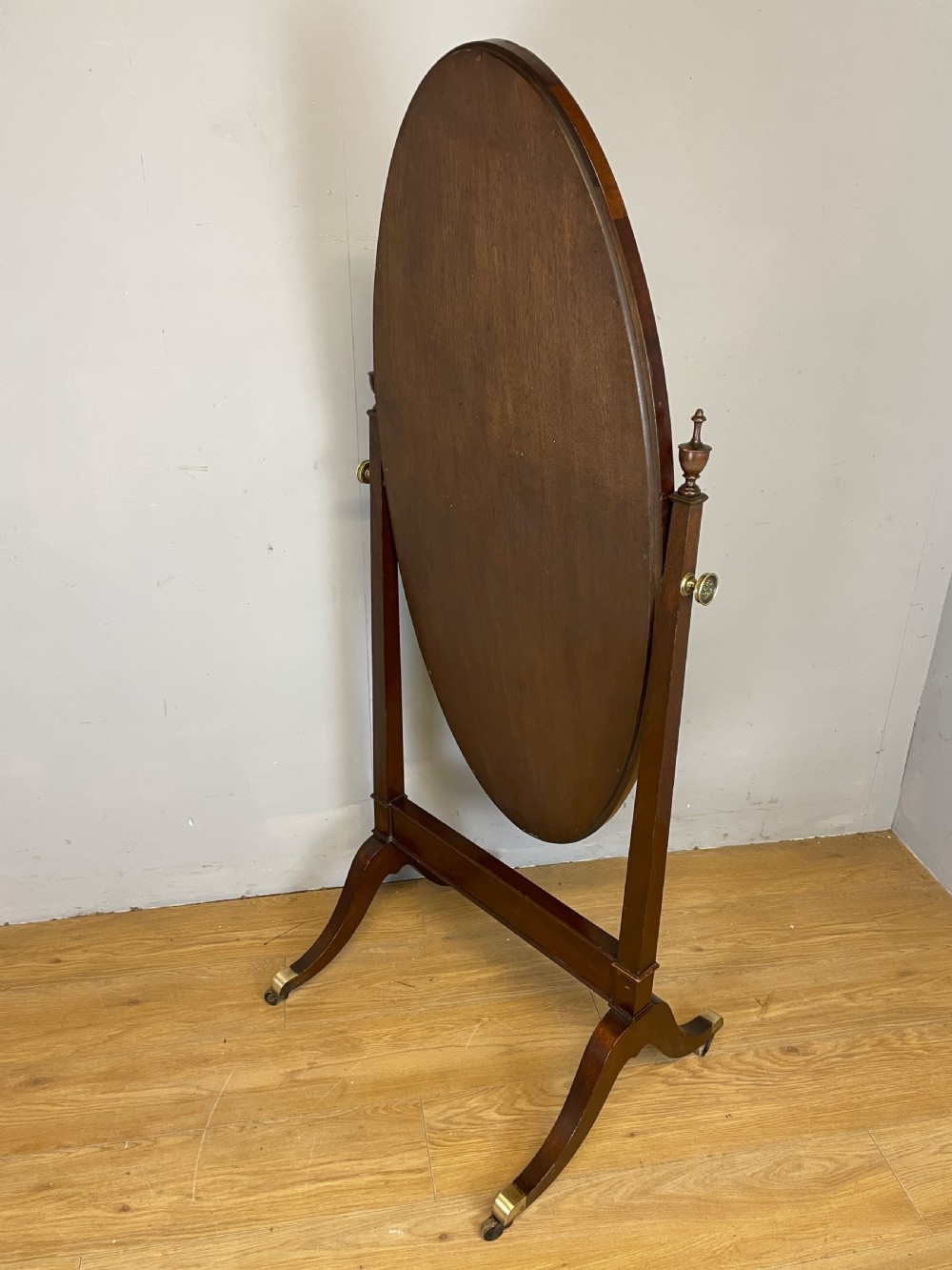 C19TH mahogany cheval mirror  View IX