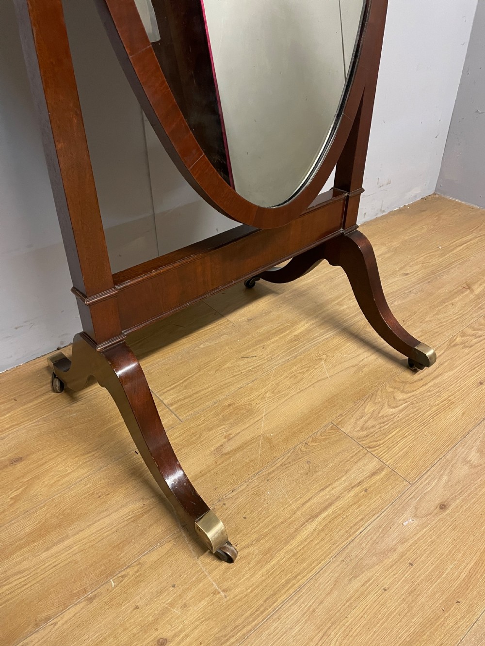 C19TH mahogany cheval mirror  View XIII