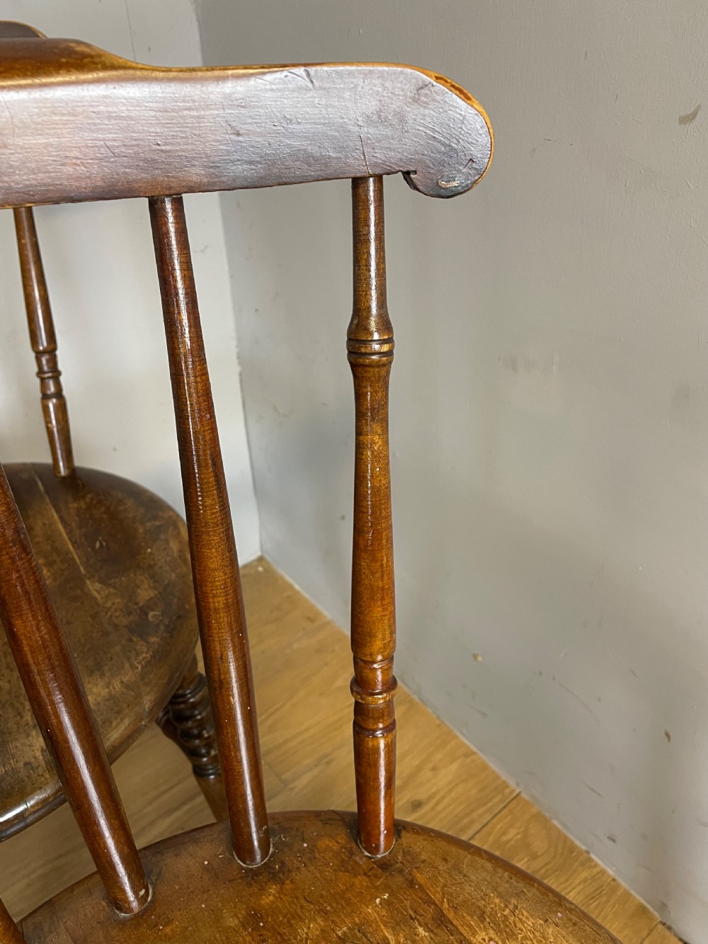 Set of eight ibex kitchen chairs circa 1900 View VIII