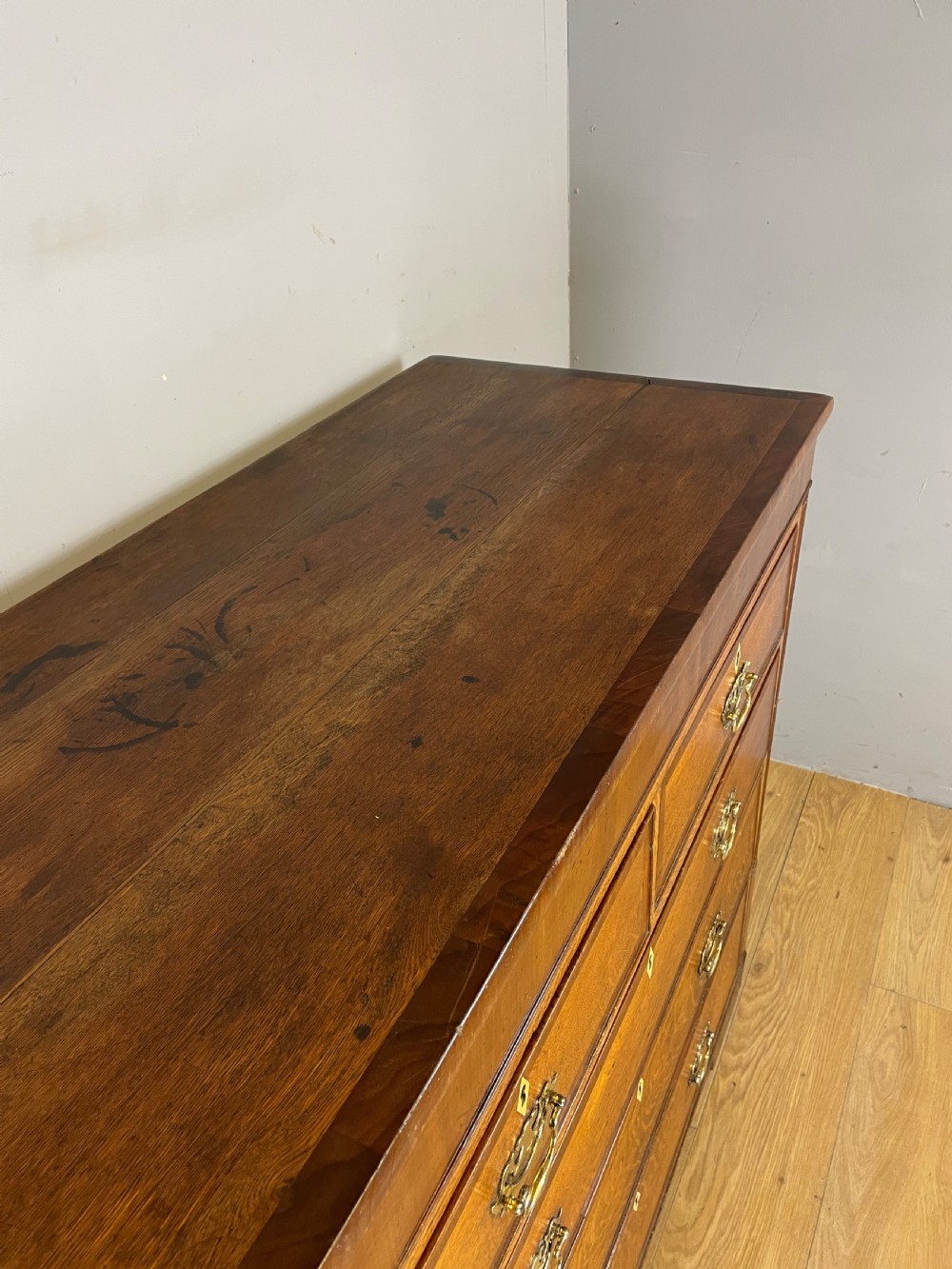 Georgian oak four height chest of drawers  View IV