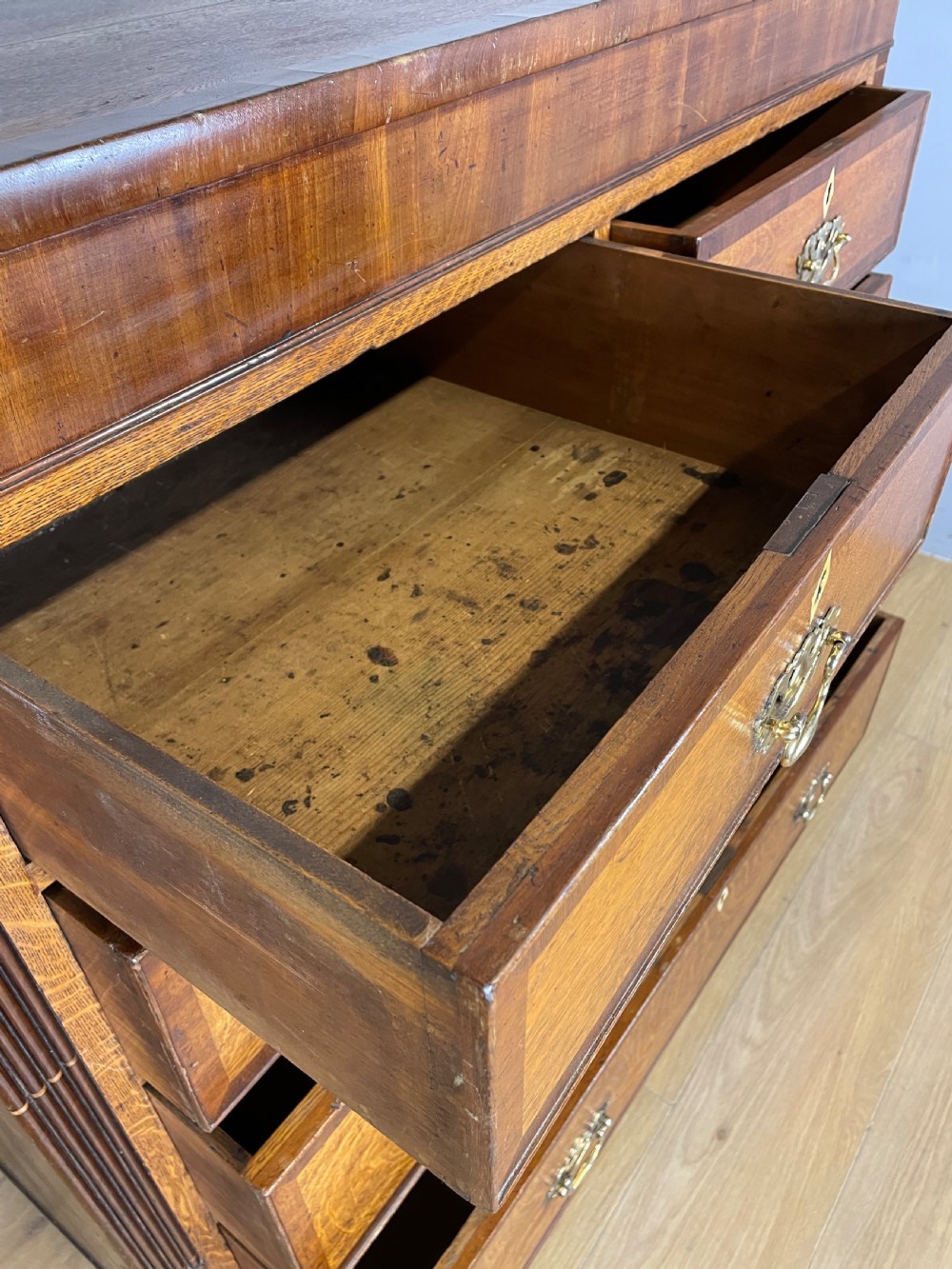 Georgian oak four height chest of drawers  View VII