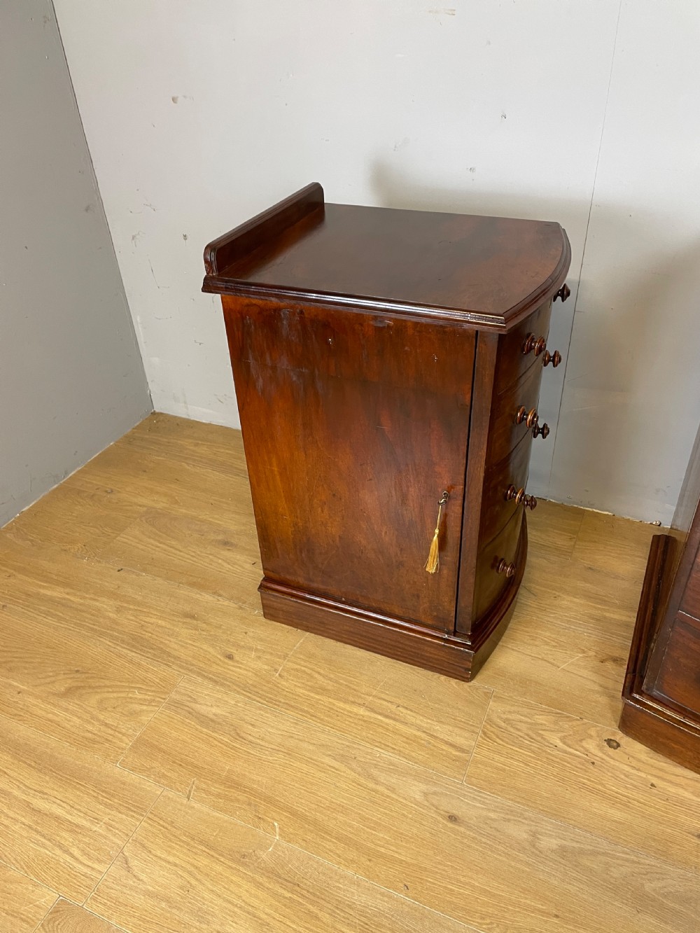 Pair of C19TH mahogany bedside cabinets  View VIII