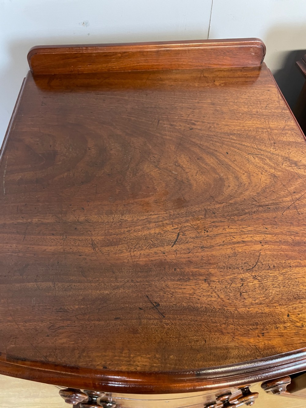 Pair of C19TH mahogany bedside cabinets  View XI