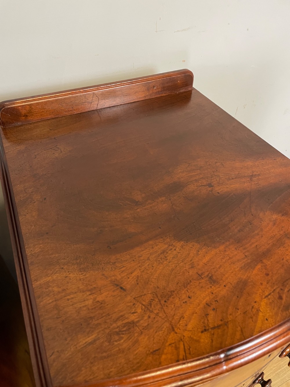 Pair of C19TH mahogany bedside cabinets  View XII
