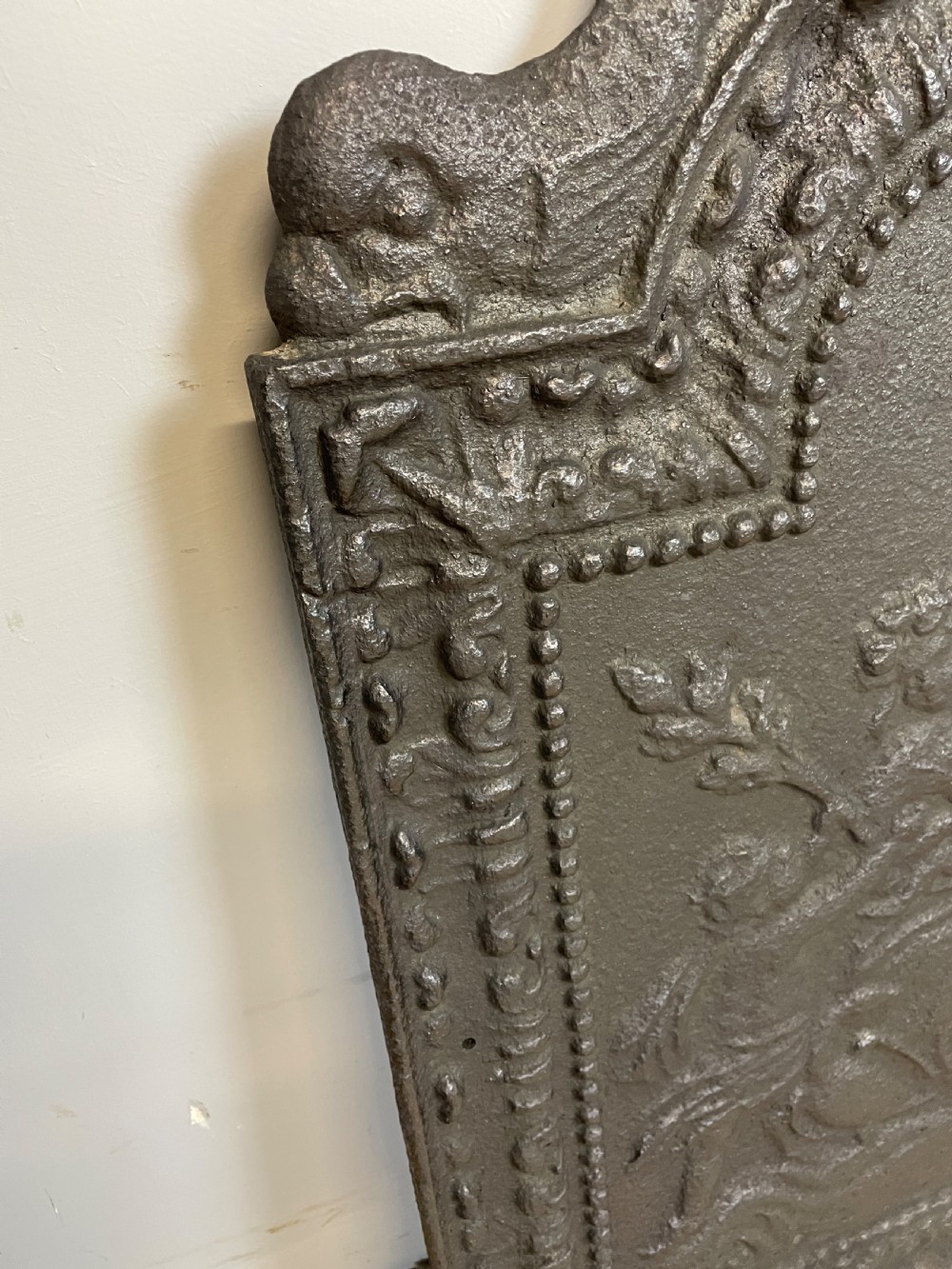 C19TH cast iron fireback View V