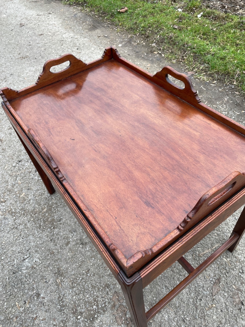 Edwardian tray top coffee table  View IV