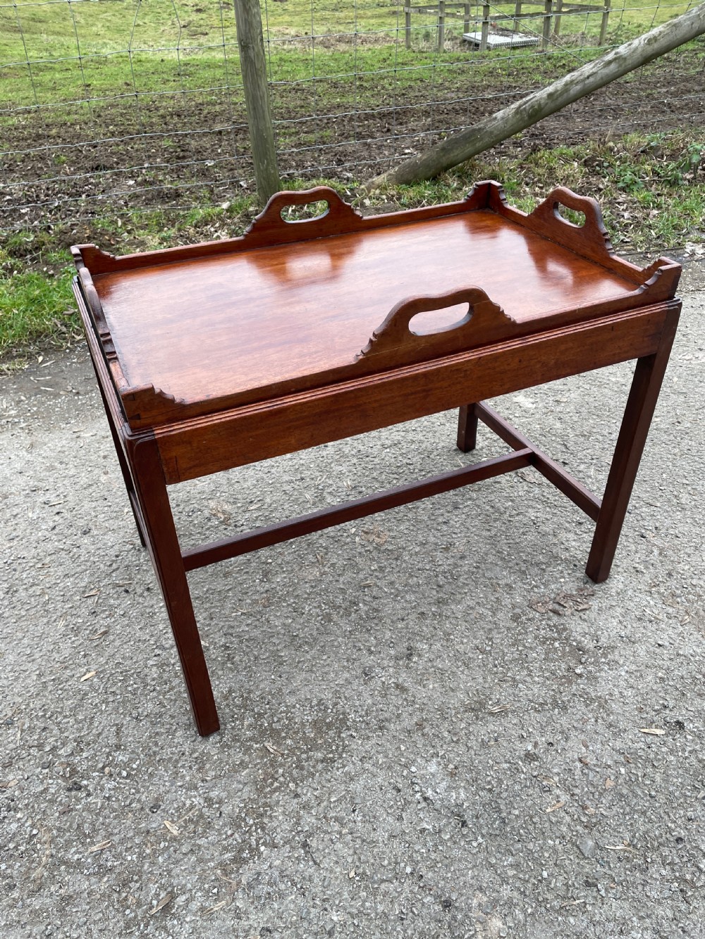 Edwardian tray top coffee table  View VI