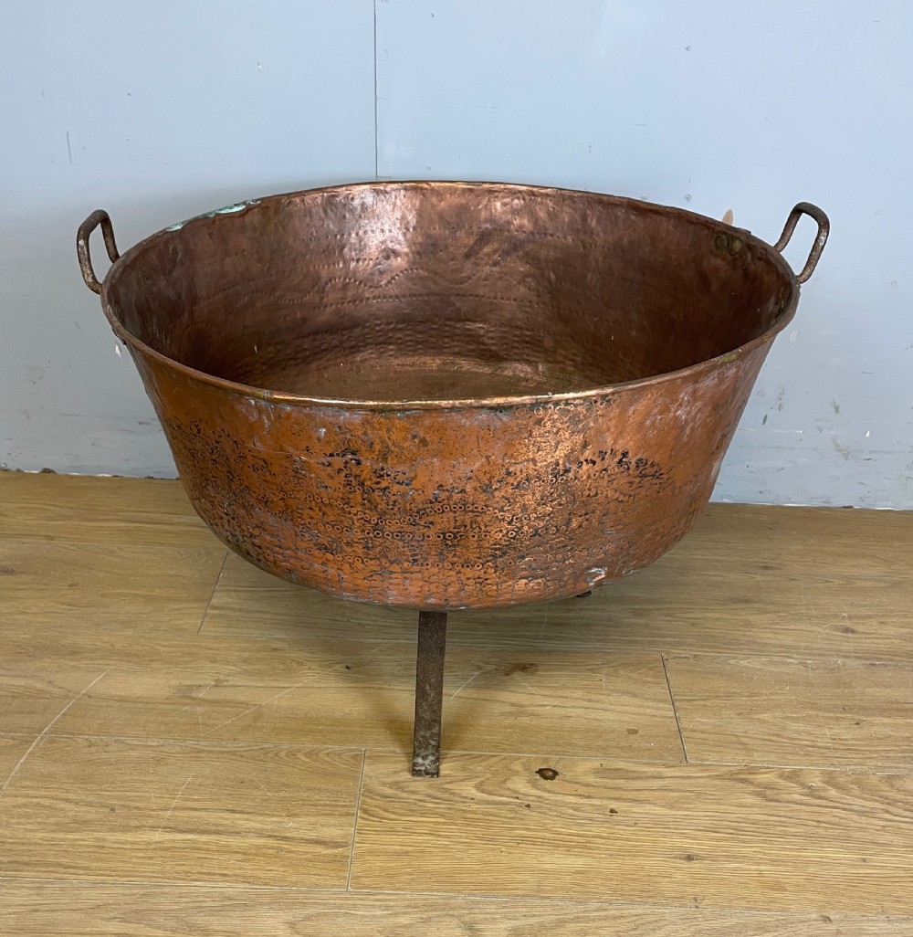 C19TH large country house copper log bin 