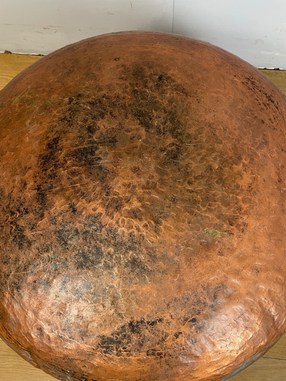 C19TH large country house copper log bin  View X