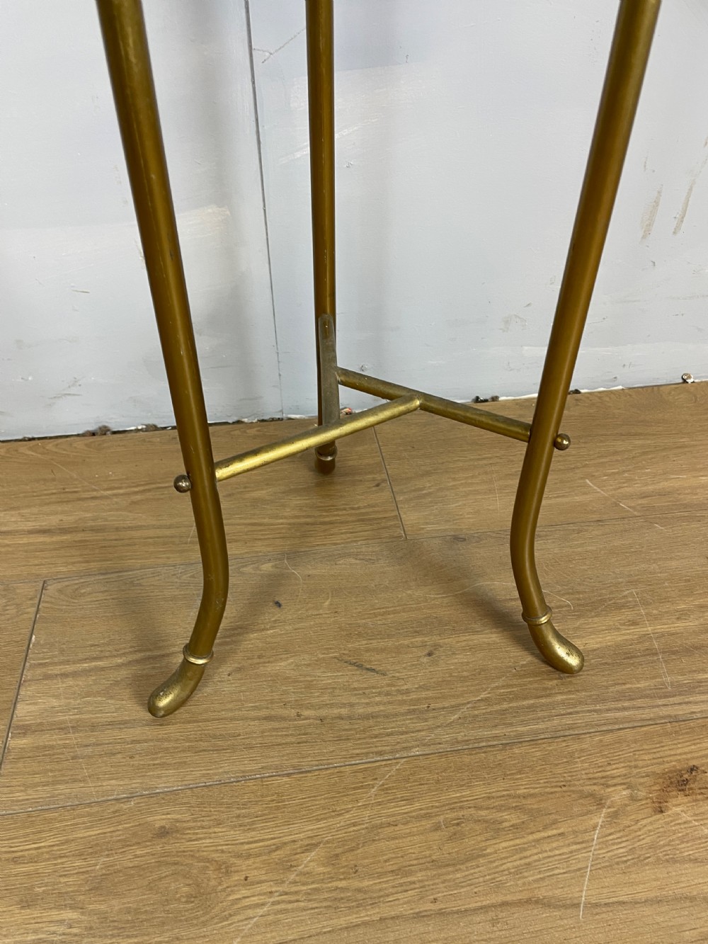 Arts and Crafts solid brass plant stand  View II