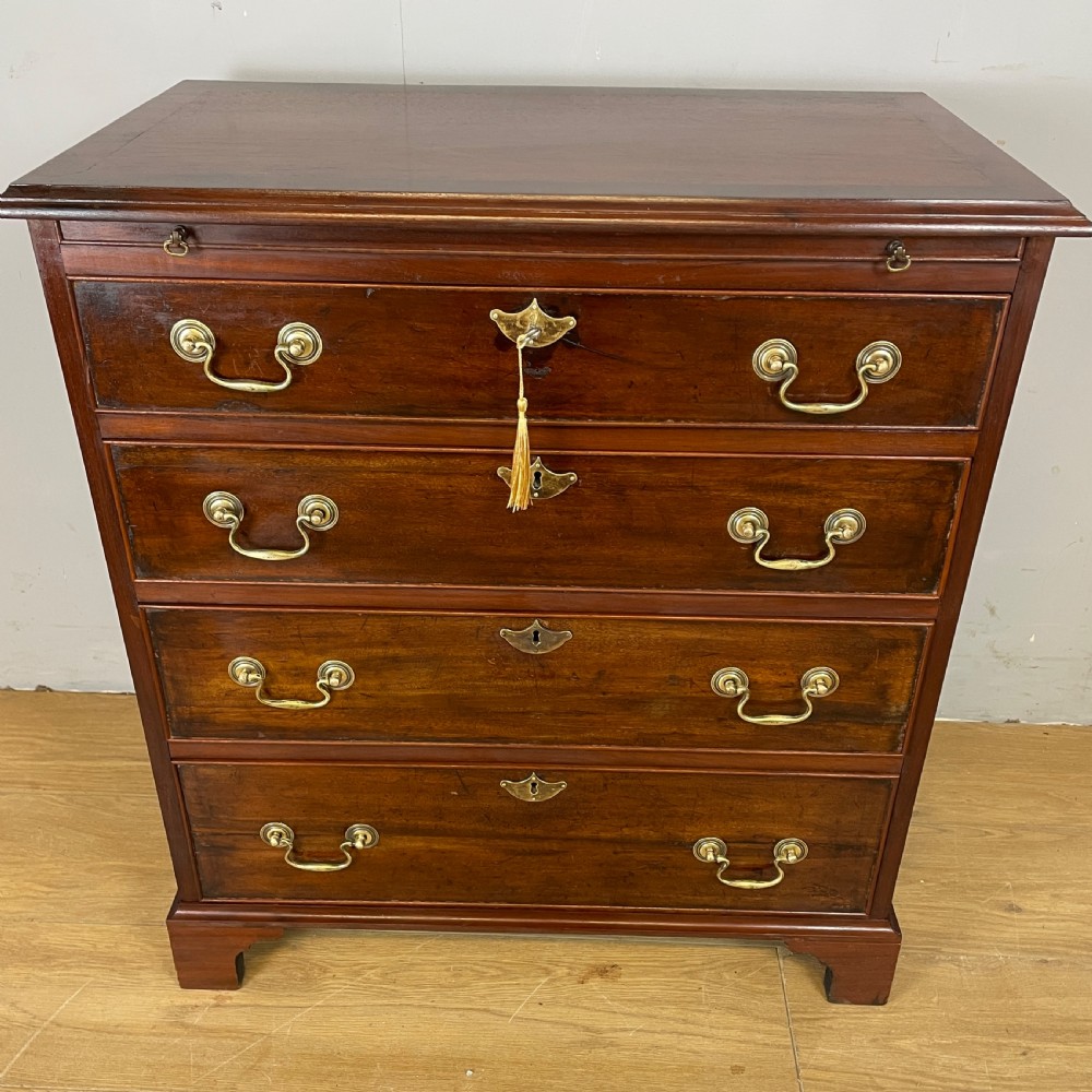 Edwardian small mahogany George III style chest of drawers  View XI
