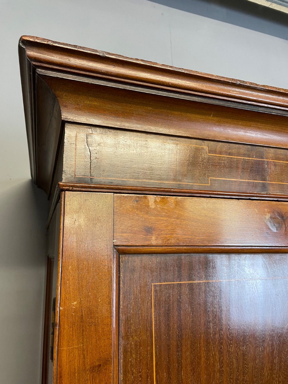 Georgian flame mahogany channel island wardrobe  View III