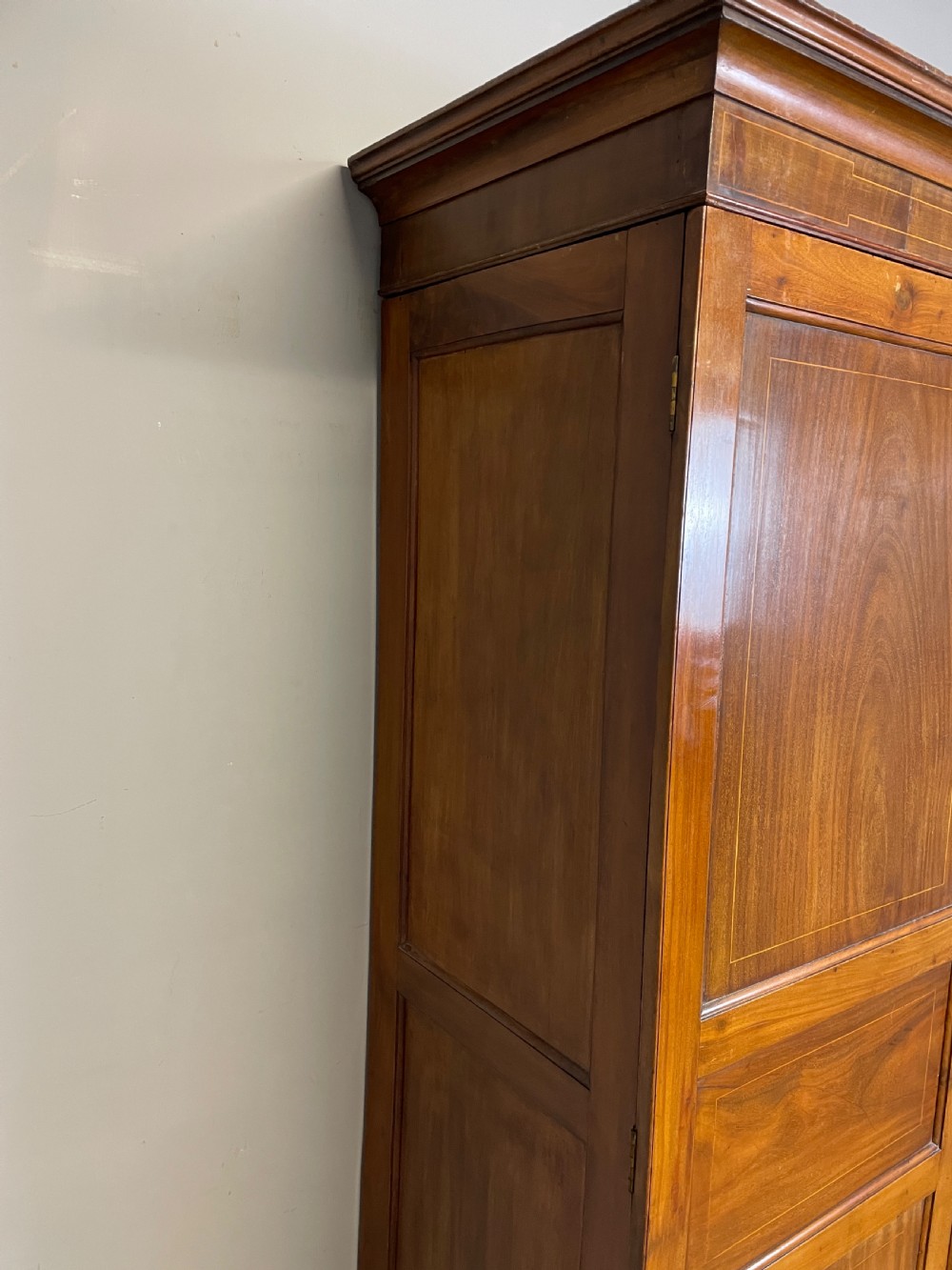 Georgian flame mahogany channel island wardrobe  View IX