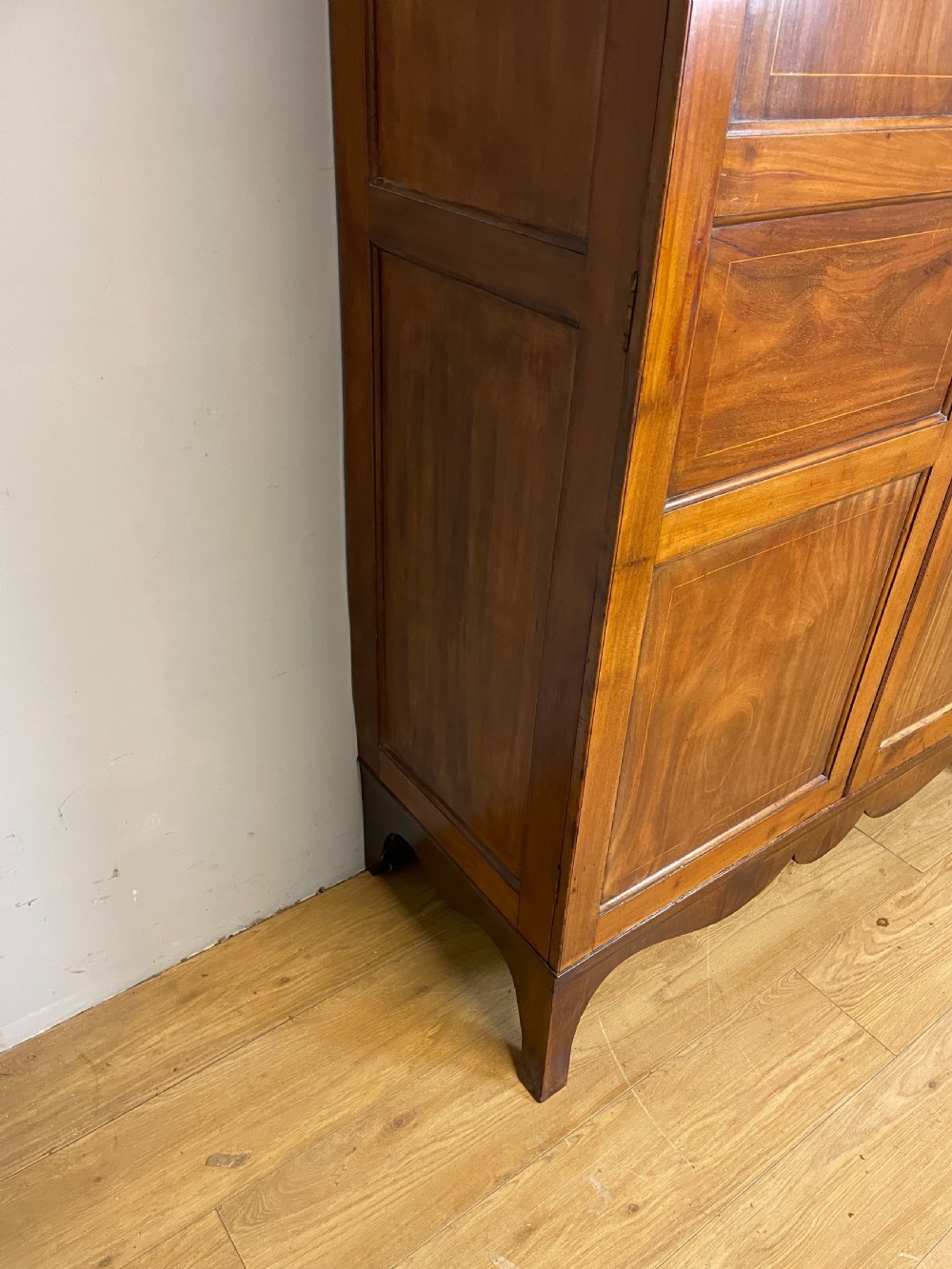 Georgian flame mahogany channel island wardrobe  View X