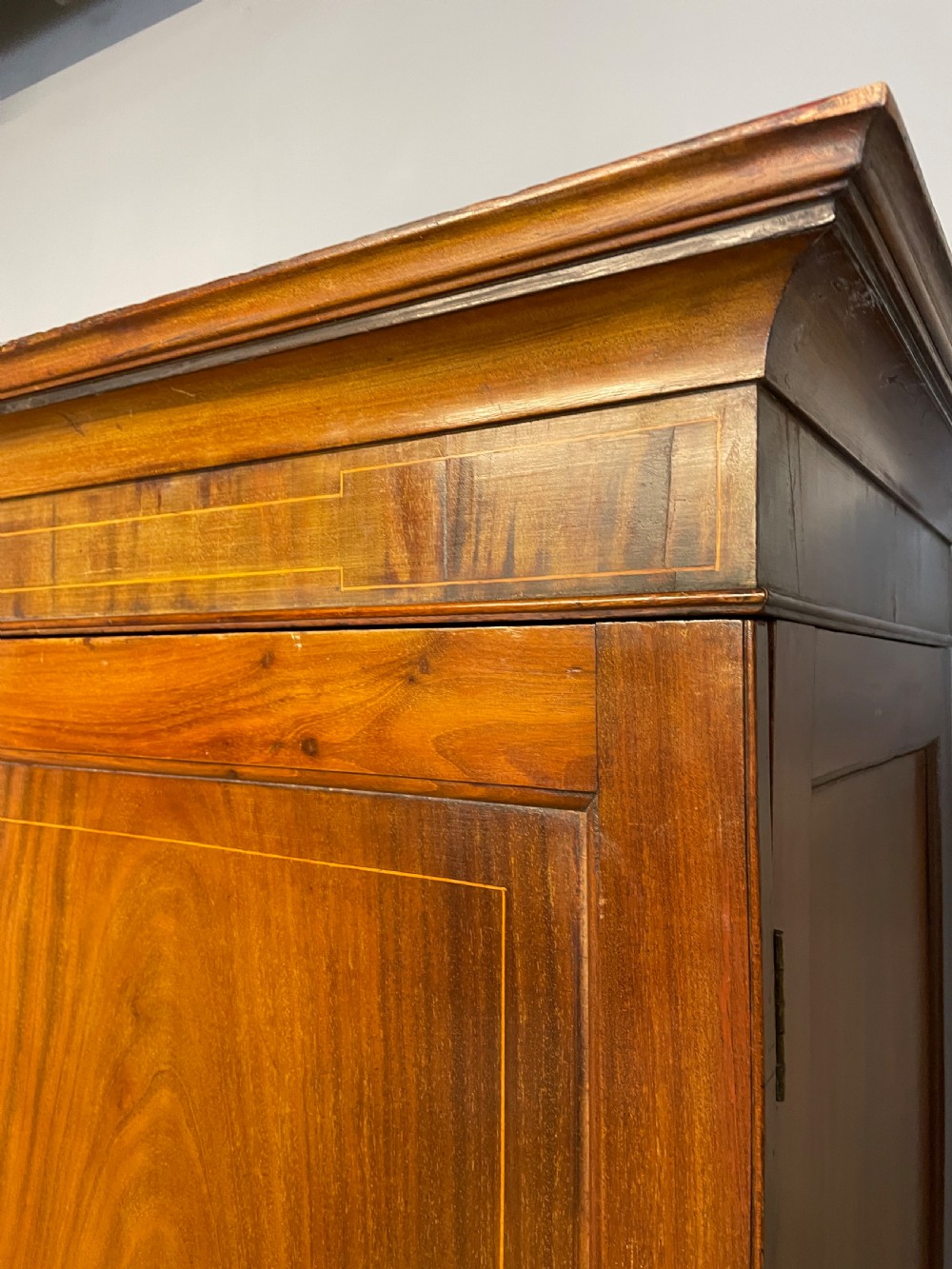 Georgian flame mahogany channel island wardrobe  View XI