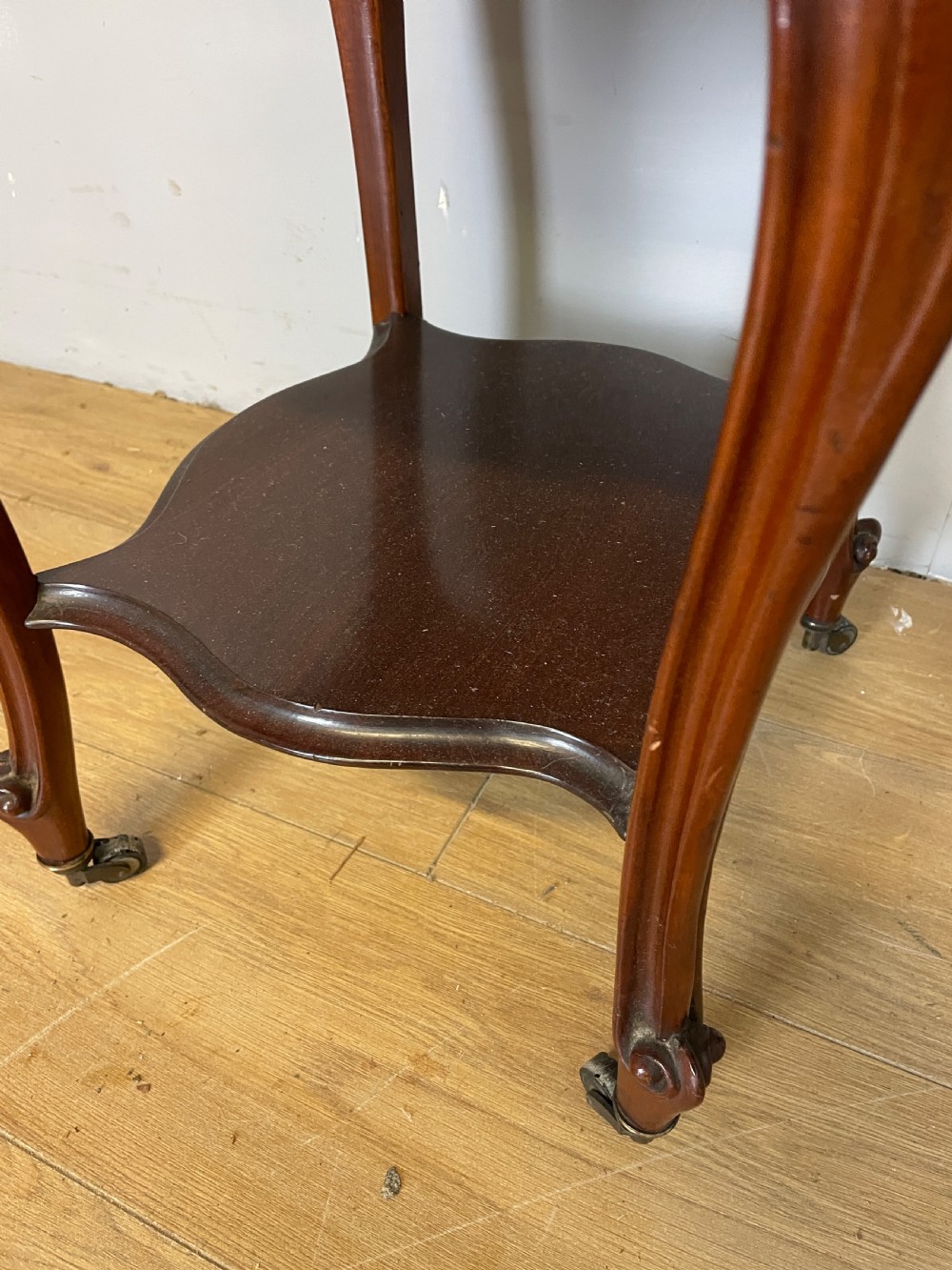 C19TH pair of French mahogany bedside cabinets  View X