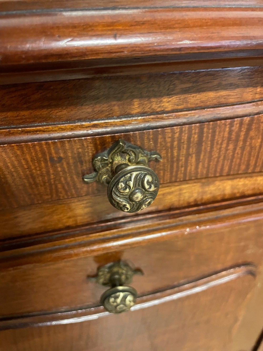 C19TH pair of French mahogany bedside cabinets  View XV