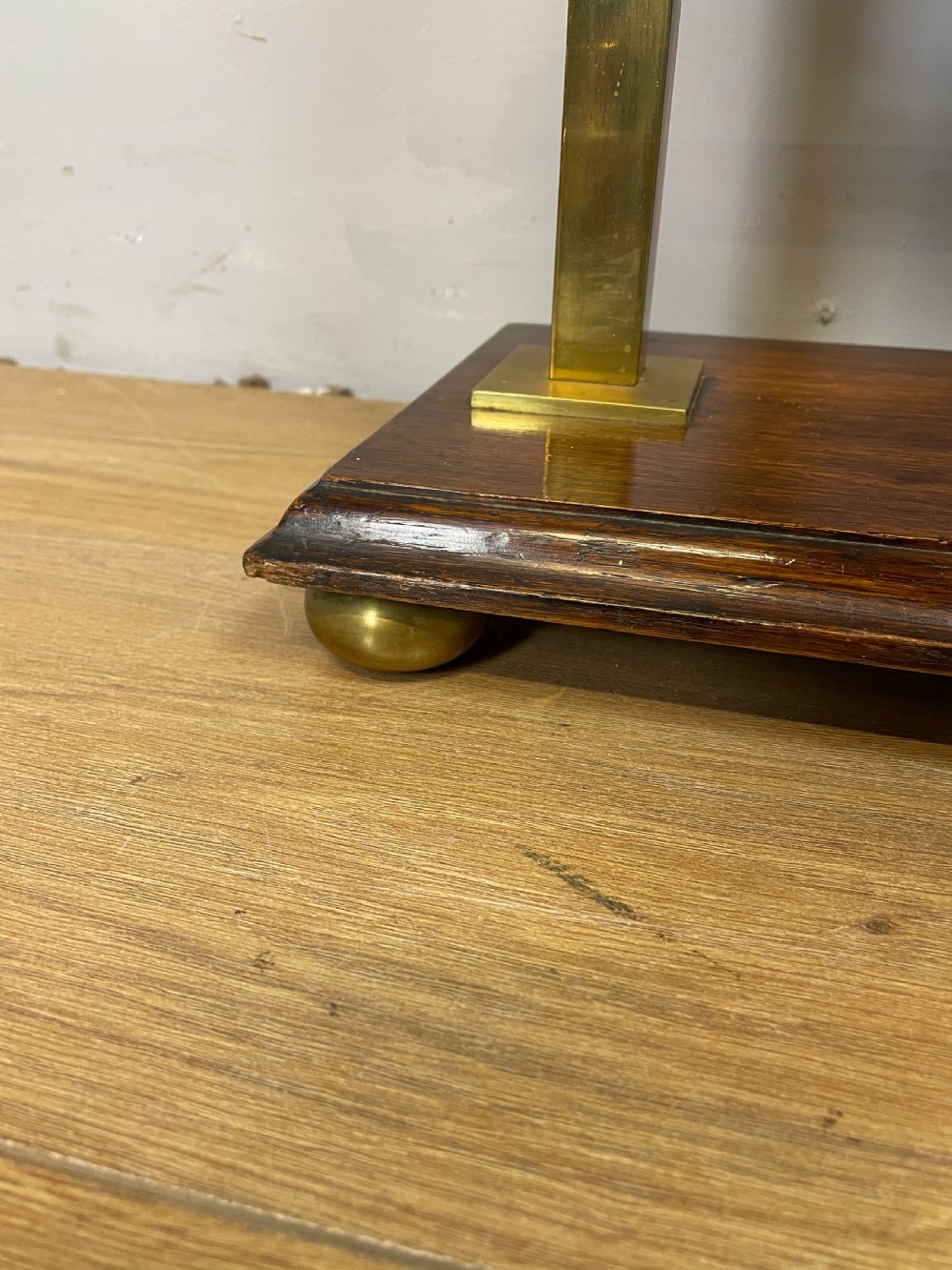 Edwardian brass country house dinner gong  View VI