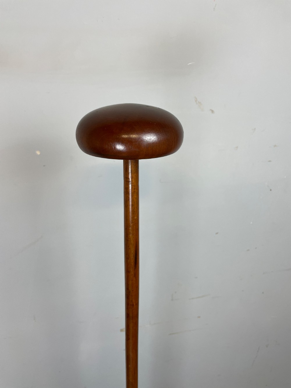 Regency mahogany wig stand on a tripod base  View II
